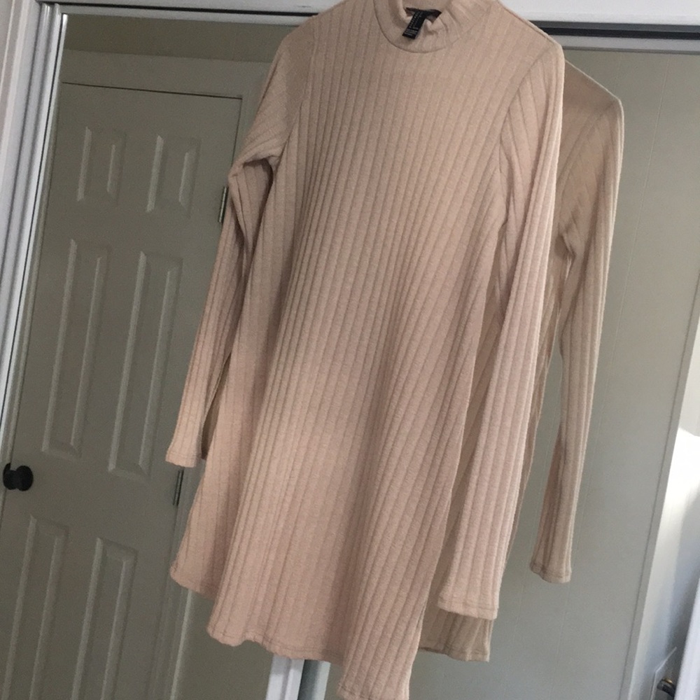 Size S tan never worn sweater dress